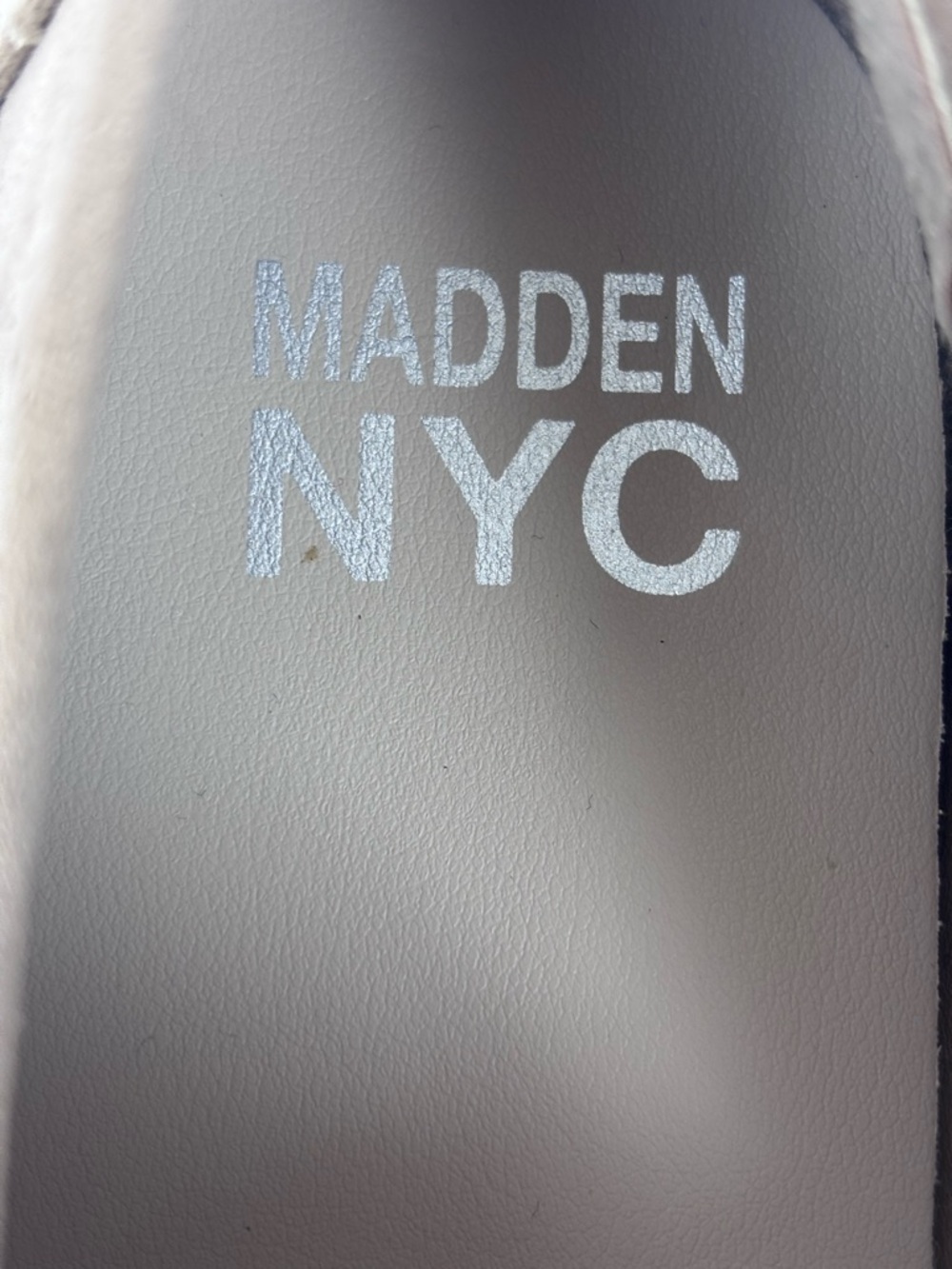 Madden NYC Platform Slip-On Loafer Chain Detail Chunky Sneakers Taupe Size 7 - Picture 12 of 16